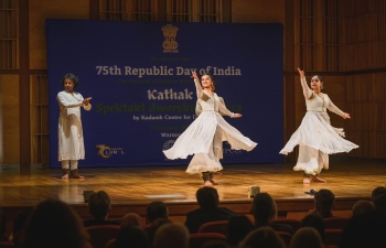 Performance of 'Kadambh-Kumudini Lakhia' dance troupe in Filharmonia Narodowa, Warsaw on 25th January, 2024